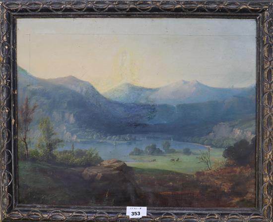 J.A. OConnor, oil on canvas, County Wicklow landscape, 48 x 60cm